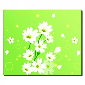 Tranh dán tường Hoa Trắng